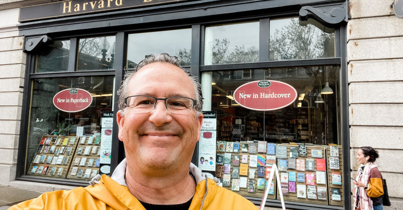 Meet me at Harvard Book Store in Cambridge, Massachusetts